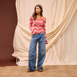 Ingrid Knit Top - Vermillion XS