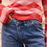 Ingrid Knit Top - Vermillion XS