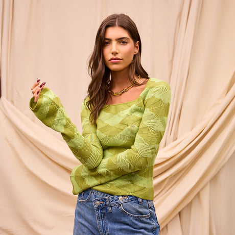 Ingrid Knit Top - Juniper XS