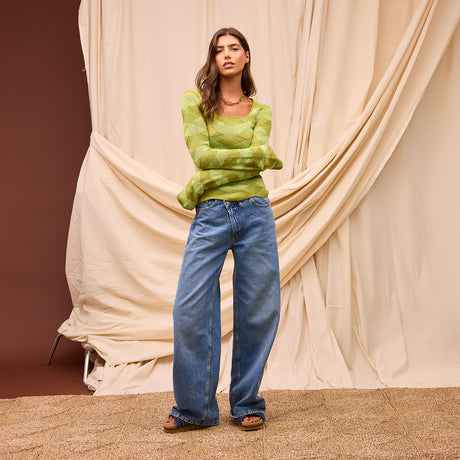 Ingrid Knit Top - Juniper XS