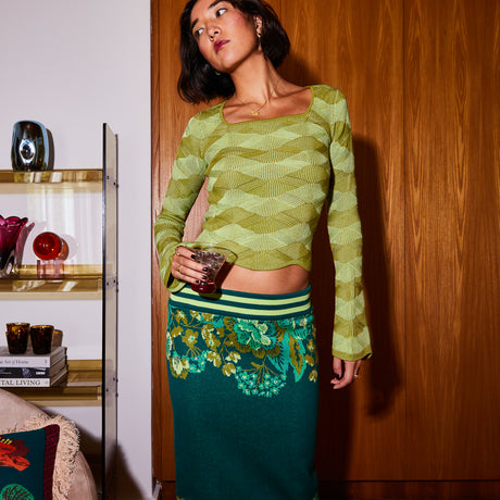 Ingrid Knit Top - Juniper XS