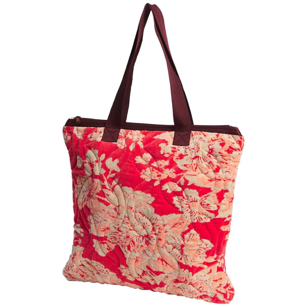 Hazel Velvet Tote Bag