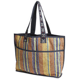 Nicolette Woven Tote Bag - Russet