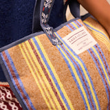 Nicolette Woven Tote Bag - Russet
