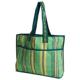 Nicolette Woven Tote Bag - Spring Green