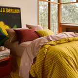 Cordell Cotton Sheets - Rosewood Flat Sheet / Single
