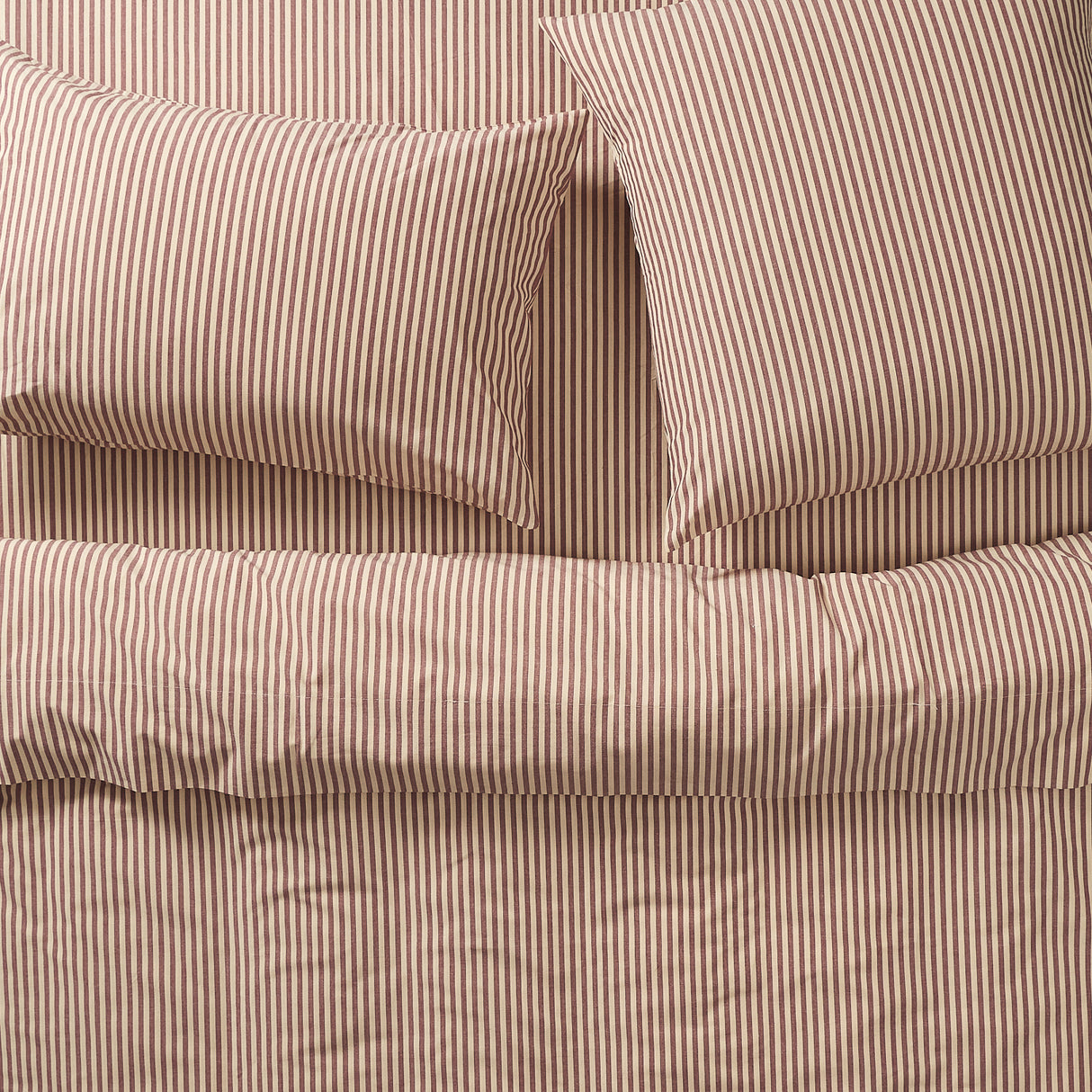 Cordell Cotton Pillowcase Set - Rosewood Standard