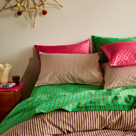 Cordell Cotton Pillowcase Set - Rosewood Standard