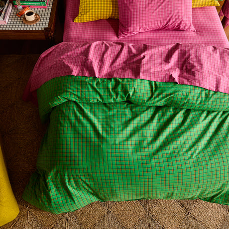 Cosmin Cotton Quilt Cover - Spring Green Single