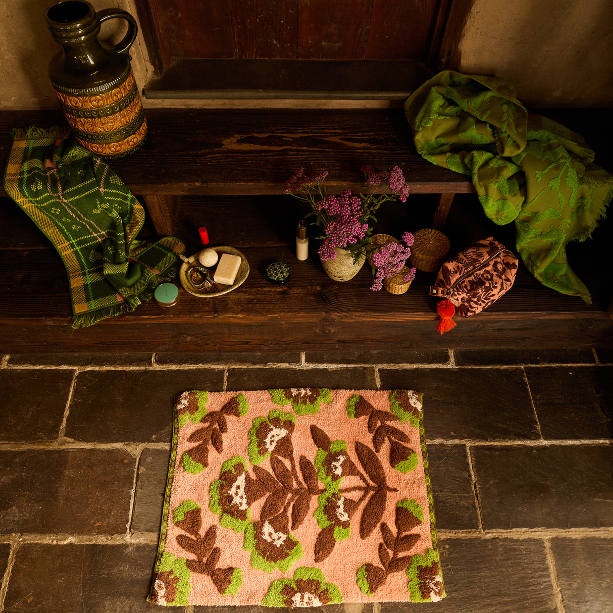 Winona Bath Mat - Carnelian