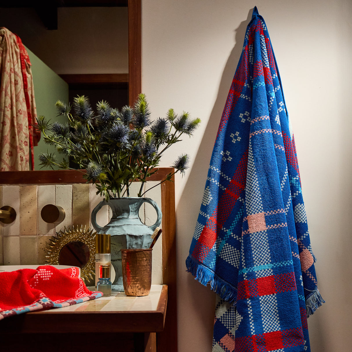 Josephine Bath Sheet - Blue Bell