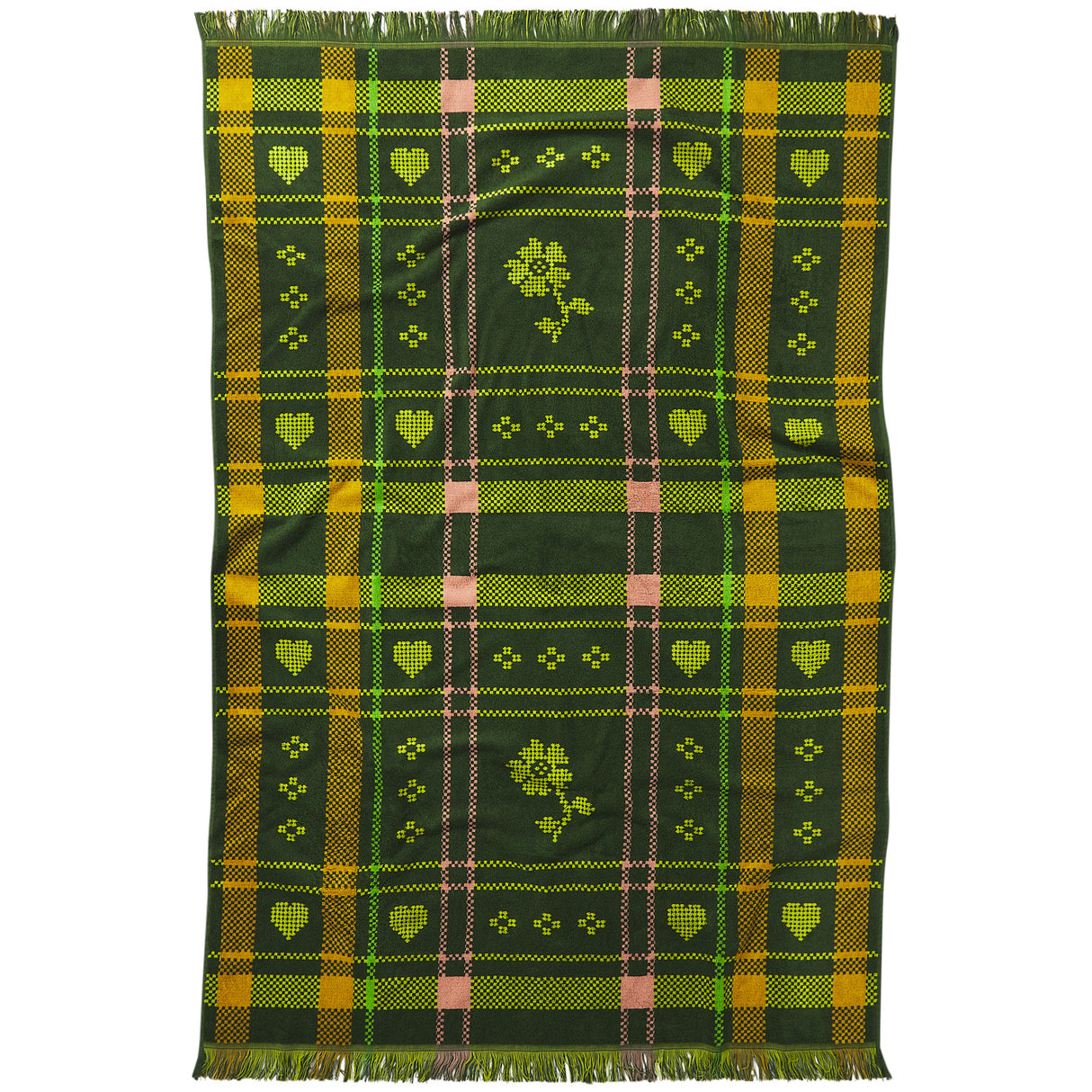 Josephine Bath Sheet - Hunter Green