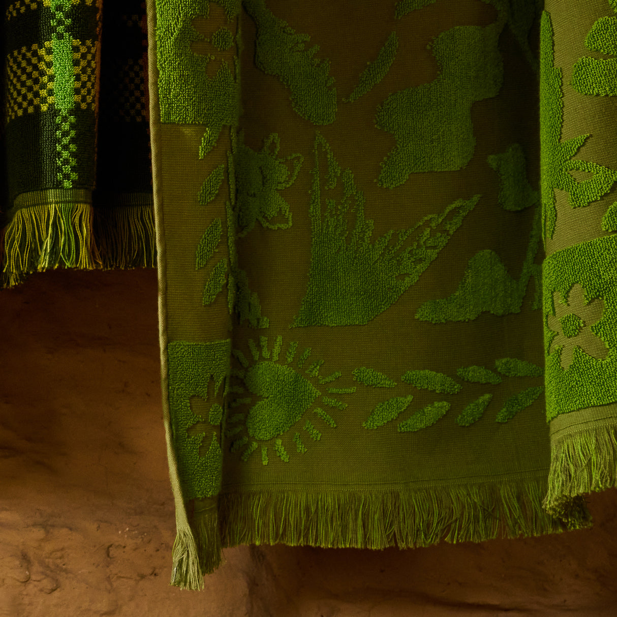 Indiana Bath Sheet - Cactus Green