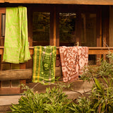 Indiana Bath Sheet - Cactus Green