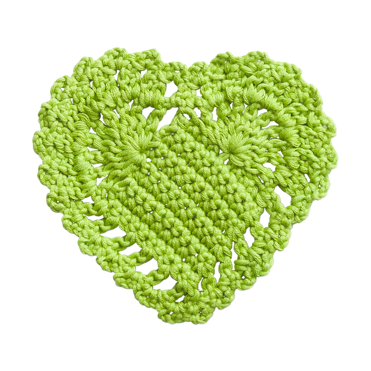 Millie Crochet Coaster - Cactus Green