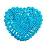 Millie Crochet Coaster - Turquoise