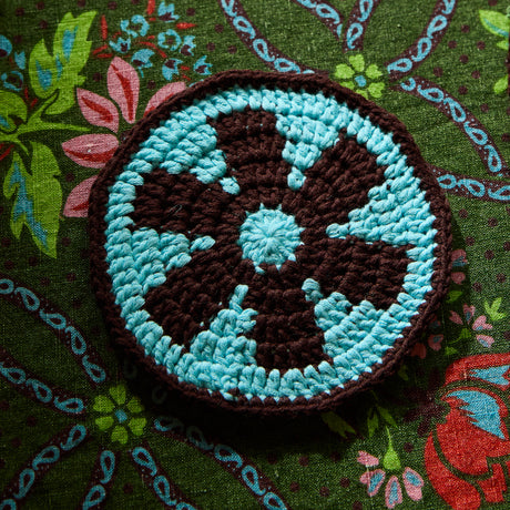 Indra Crochet Coaster