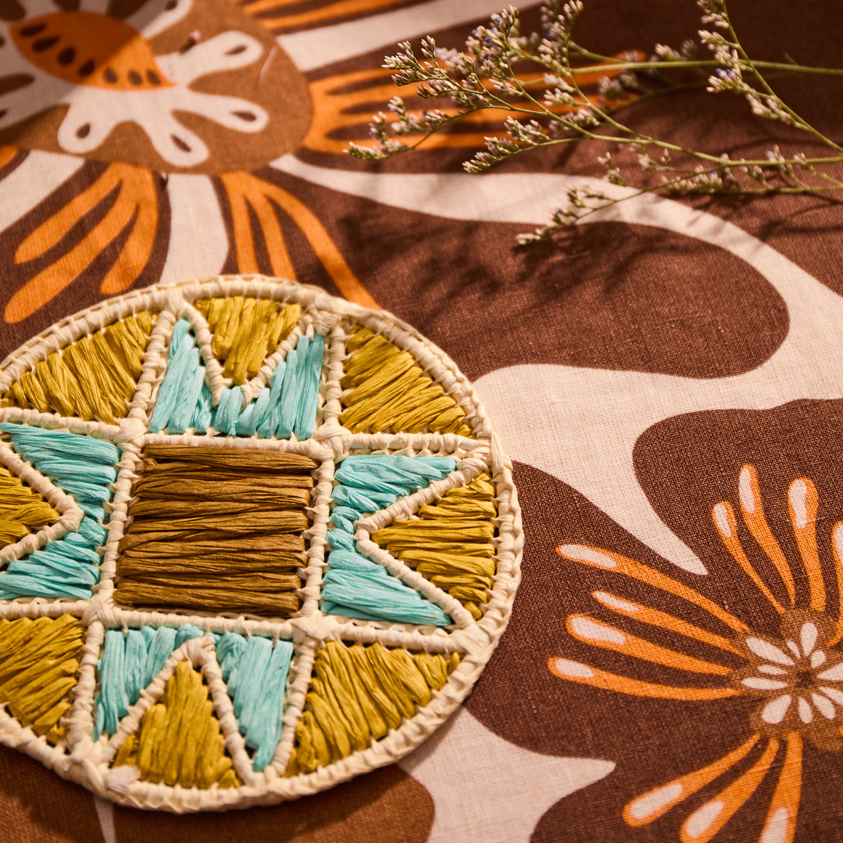 Harriet Coaster - Ochre