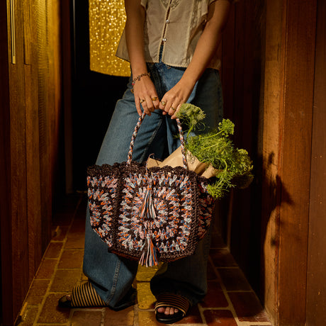Solara Raffia Bag - Umber