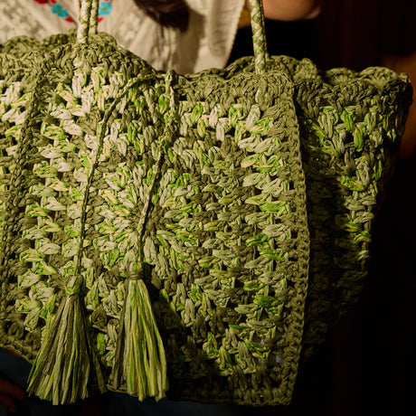 Solara Crochet Bag - Hunter Green