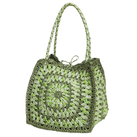 Solara Crochet Bag - Hunter Green