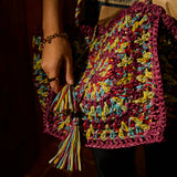 Solara Crochet Bag - Burnt Cherry