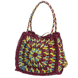 Solara Crochet Bag - Burnt Cherry