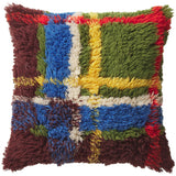 Frances Shag Cushion - Hunter Green Feather Insert