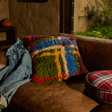 Frances Shag Cushion - Hunter Green Feather Insert