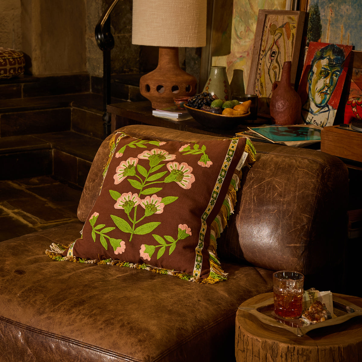 Winona Embroidered Cushion Feather Insert