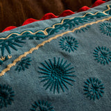 Anneliese Reversible Denim Cushion - Poppy Feather Insert