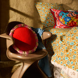 Reese Round Cushion - Poppy Feather Insert