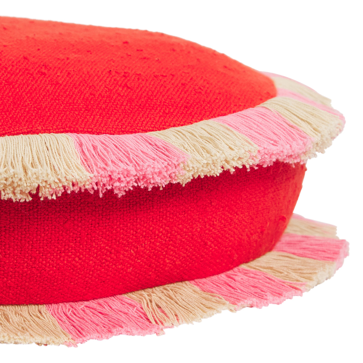 Reese Round Cushion - Poppy Feather Insert