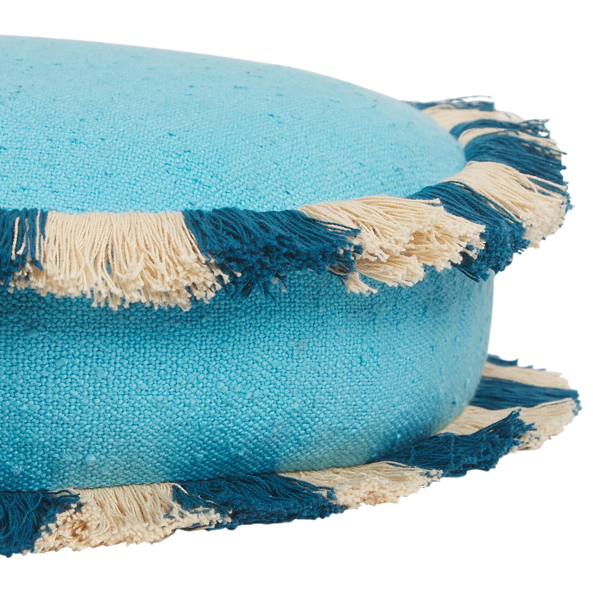 Reese Round Cushion - Turquoise Feather Insert
