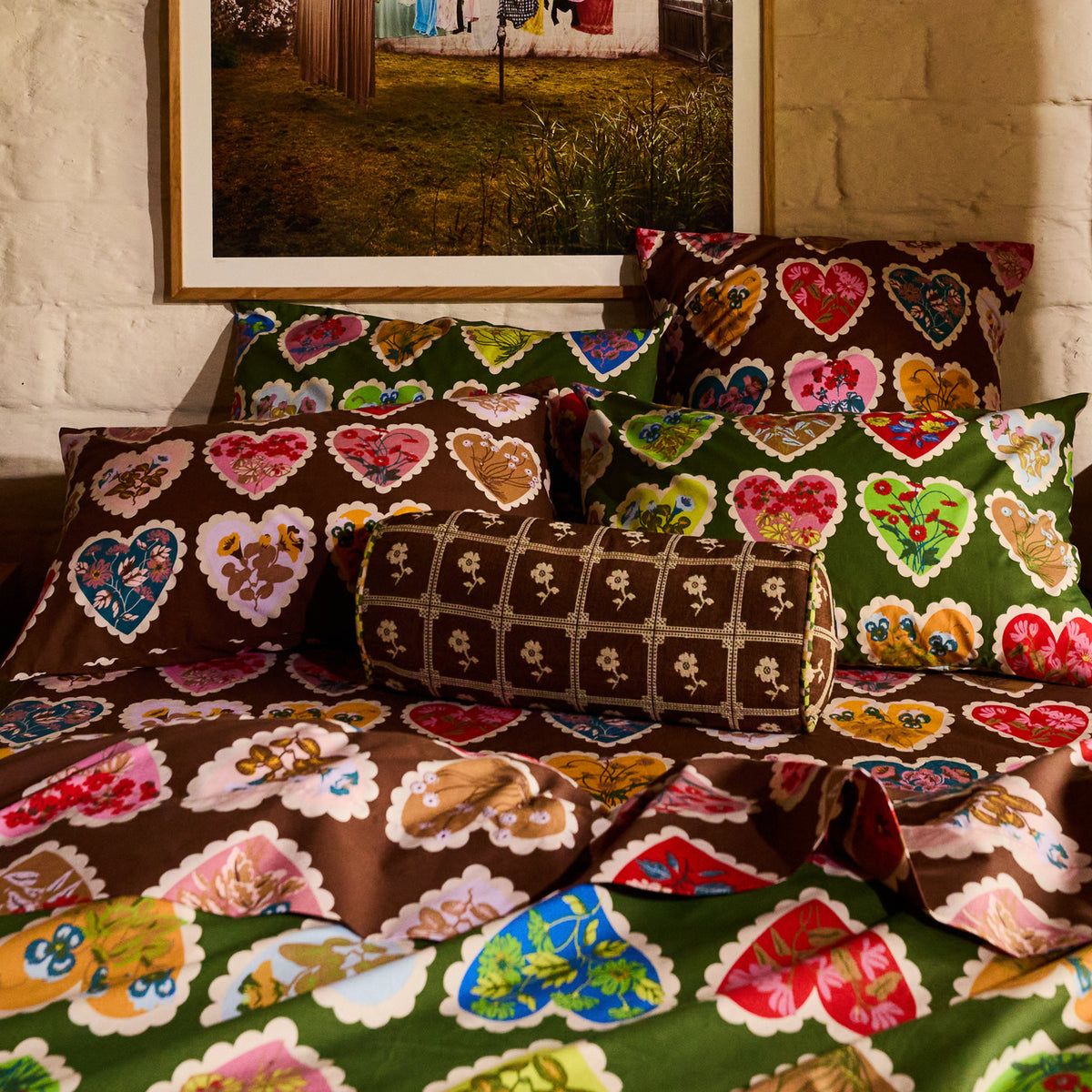 Bonny Jacquard Bolster Cushion Feather Insert