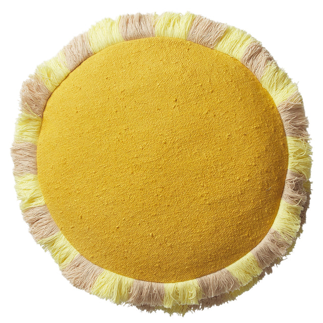 Reese Round Cushion - Ochre Feather Insert