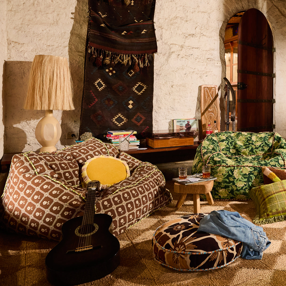 Reese Round Cushion - Ochre Feather Insert