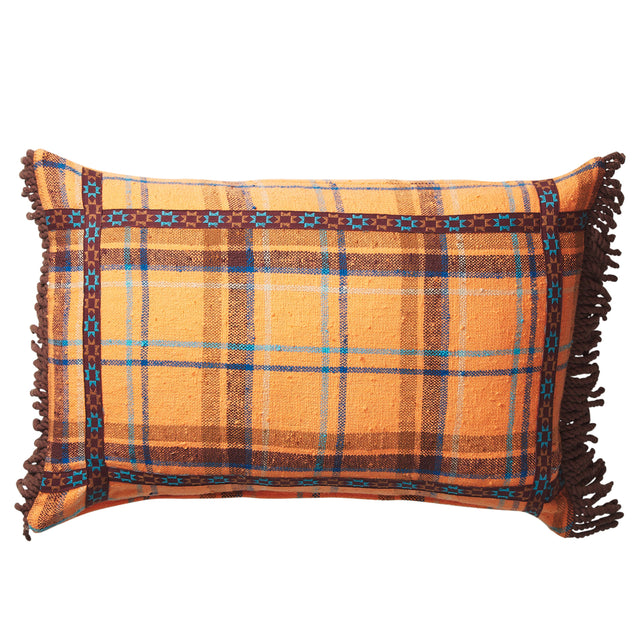 Frances Woven Cushion - Citrine Feather Insert