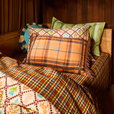Frances Woven Cushion - Citrine Feather Insert