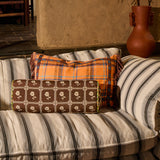Frances Woven Cushion - Citrine Feather Insert
