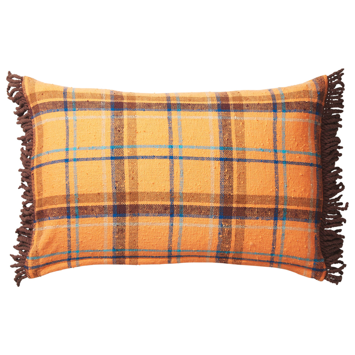 Frances Woven Cushion - Citrine Feather Insert