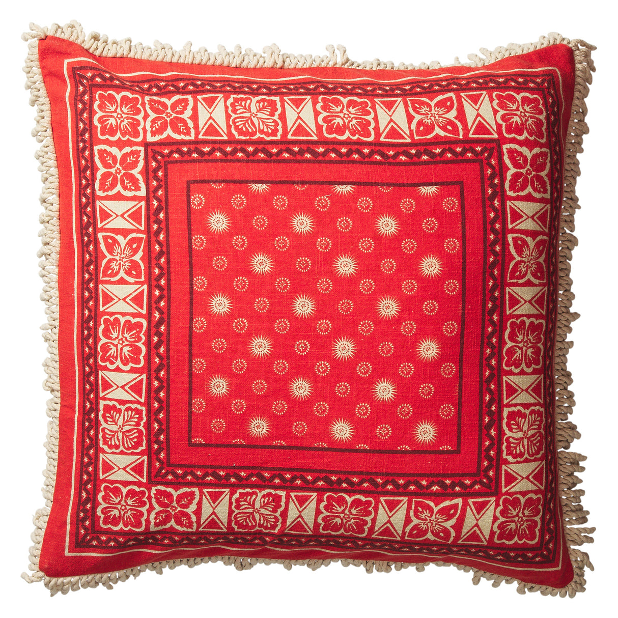 Odessa Reversible Cushion - Poppy Feather Insert