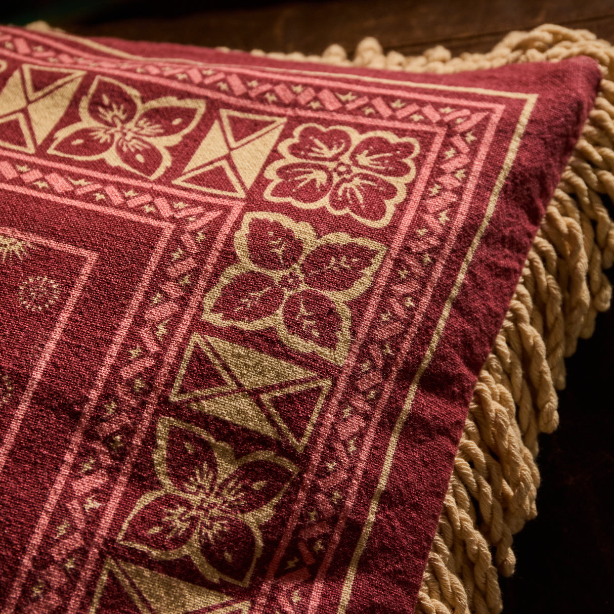 Odessa Reversible Cushion - Poppy Feather Insert