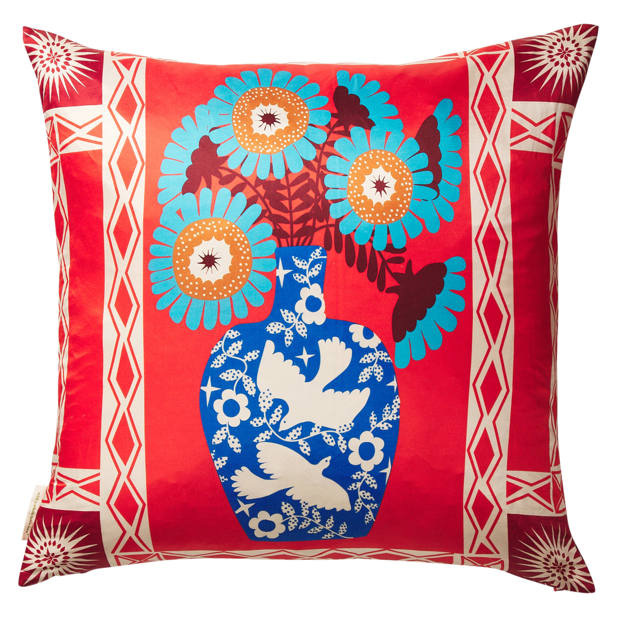 Cleo Cushion - Poppy Feather Insert