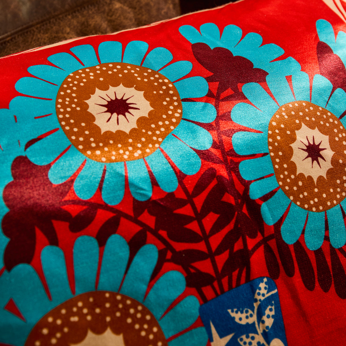 Cleo Cushion - Poppy Feather Insert