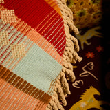 Shiloh Cross-Stitched Embroidered Cushion Feather Insert