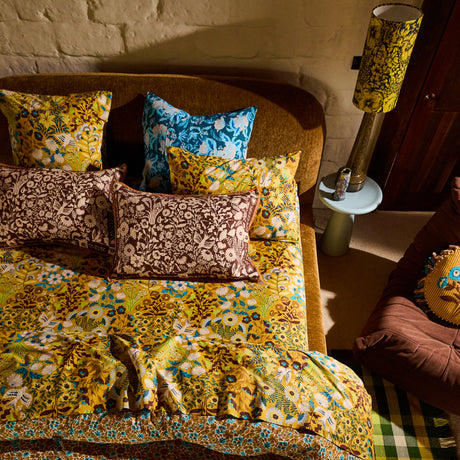Sloane Cotton Sheets - Ochre Fitted Sheet / Cot