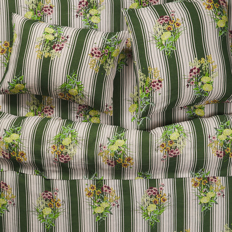 Dempsey Linen Sheets - Hunter Green Fitted Sheet / Queen
