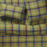 Frances Linen Sheets - Moss Fitted Sheet / Queen