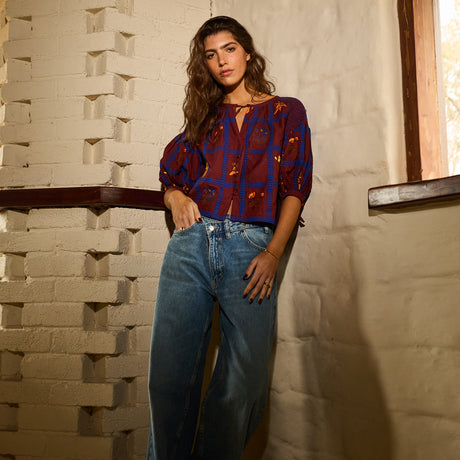 Florina Blouse - Rosewood XS